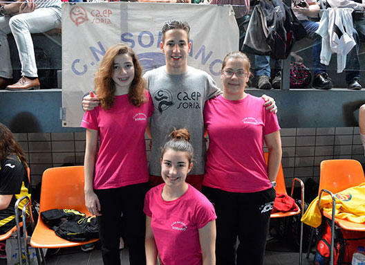 Cuatro medallas en el territorial de natación Cuatro medallas en el territorial de natación