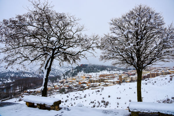 La nieve sorprende a Soria en el inicio de la primavera La nieve sorprende a Soria en el inicio de la primavera
