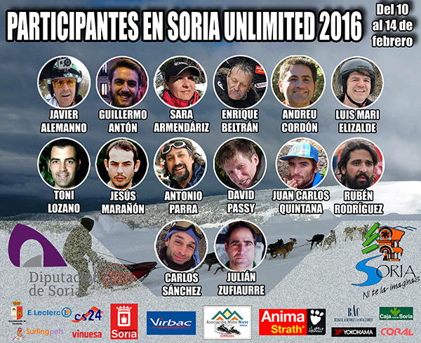 Catorce mushers, uno de ellos francés, afrontarán la Soria Unlimited 2016 Catorce mushers, uno de ellos francés, afrontarán la Soria Unlimited 2016