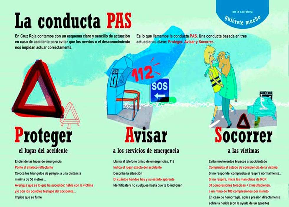 Protección Civil aconseja cómo actuar en un accidente de tráfico Protección Civil aconseja cómo actuar en un accidente de tráfico