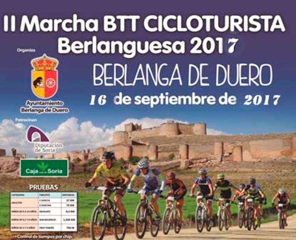 La II Marcha BTT Cicloturista Berlanguesa será el 16 de septiembre La II Marcha BTT Cicloturista Berlanguesa será el 16 de septiembre