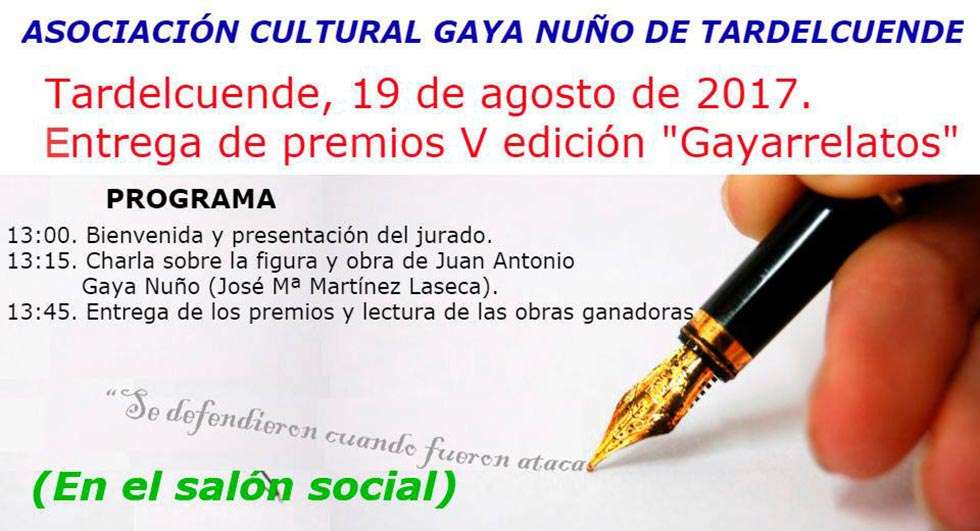 Entrega de premios del V concurso Gayarrelatos Entrega de premios del V concurso Gayarrelatos