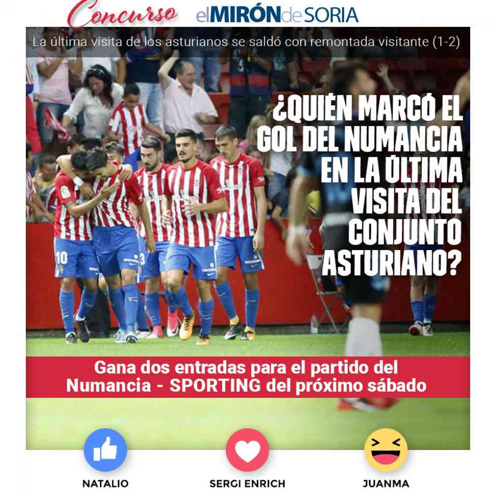 Gana dos entradas para ver el Numancia-Sporting de Gijón Gana dos entradas para ver el Numancia-Sporting de Gijón