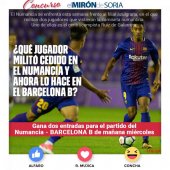 Gana dos entradas para ver el Numancia-Barça B Gana dos entradas para ver el Numancia-Barça B