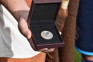 Moneda conmemorativa del Numancia con el logotipo de Mariscal Moneda conmemorativa del Numancia con el logotipo de Mariscal