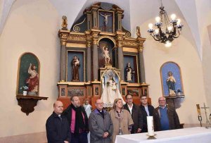 Restaurado un retablo del siglo XVIII de la iglesia de Navalcaballo Restaurado un retablo del siglo XVIII de la iglesia de Navalcaballo