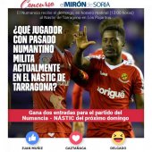 Gana dos entradas para ver el Numancia-Nástic de Tarragona Gana dos entradas para ver el Numancia-Nástic de Tarragona