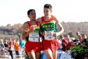 Daniel Mateo, con la selección de Europa en el Cross de Edimburgo Daniel Mateo, con la selección de Europa en el Cross de Edimburgo