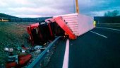 Herido grave un camionero en accidente en la autovía de Aragón Herido grave un camionero en accidente en la autovía de Aragón