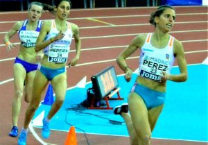 Marta Pérez, campeona de España en 1.500 metros en pista cubierta Marta Pérez, campeona de España en 1.500 metros en pista cubierta