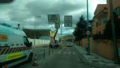 Un accidente bloquea el túnel de la avenida Eduardo Saavedra Un accidente bloquea el túnel de la avenida Eduardo Saavedra