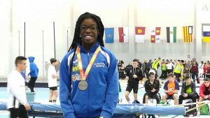 Ashley Abaga, subcampeona de España sub-18 en 200 metros Ashley Abaga, subcampeona de España sub-18 en 200 metros