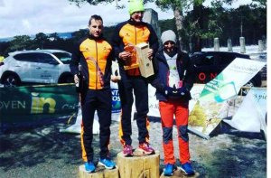 Podium del I Cross "Raso de la Nava", en Covaleda Podium del I Cross "Raso de la Nava", en Covaleda