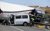 Tres fallecidos en choque frontal en circunvalación de Soria Tres fallecidos en choque frontal en circunvalación de Soria