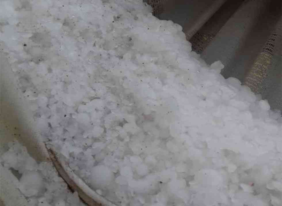Fuerte granizada en Torlengua Fuerte granizada en Torlengua