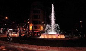 Las luces de la fuente del Espolón irán acordes con luz solar Las luces de la fuente del Espolón irán acordes con luz solar