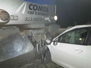 Accidente grave en un paso sin barreras en Somaén Accidente grave en un paso sin barreras en Somaén