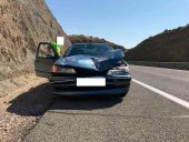 Colisión por alcance en la autovía de Aragón Colisión por alcance en la autovía de Aragón