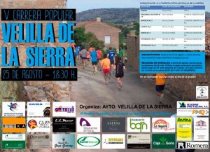 Velilla de la Sierra organiza su V carrera popular Velilla de la Sierra organiza su V carrera popular