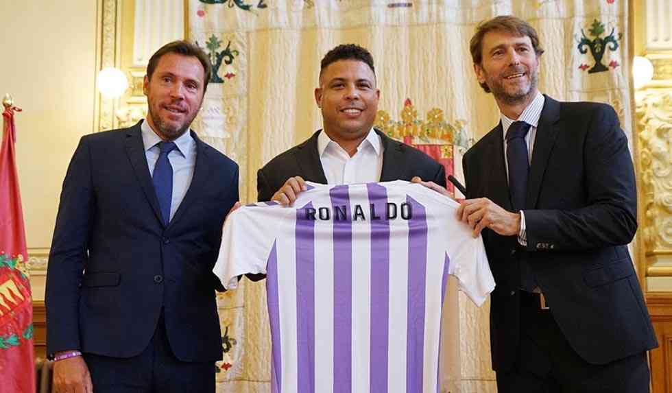 Ronaldo, "O Fenómeno", máximo accionista del Real Valladolid Ronaldo, "O Fenómeno", máximo accionista del Real Valladolid