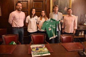 El equipo femenino del San José promociona candidatura de Soria El equipo femenino del San José promociona candidatura de Soria