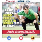 Gana dos entradas para ver el Numancia-Elche Gana dos entradas para ver el Numancia-Elche