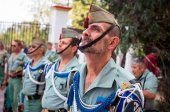 La fundación M.E. Yagüe homenajea a la bandera en San Leonardo La fundación M.E. Yagüe homenajea a la bandera en San Leonardo