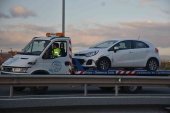 Un herido leve en un choque por alcance en circunvalación Un herido leve en un choque por alcance en circunvalación