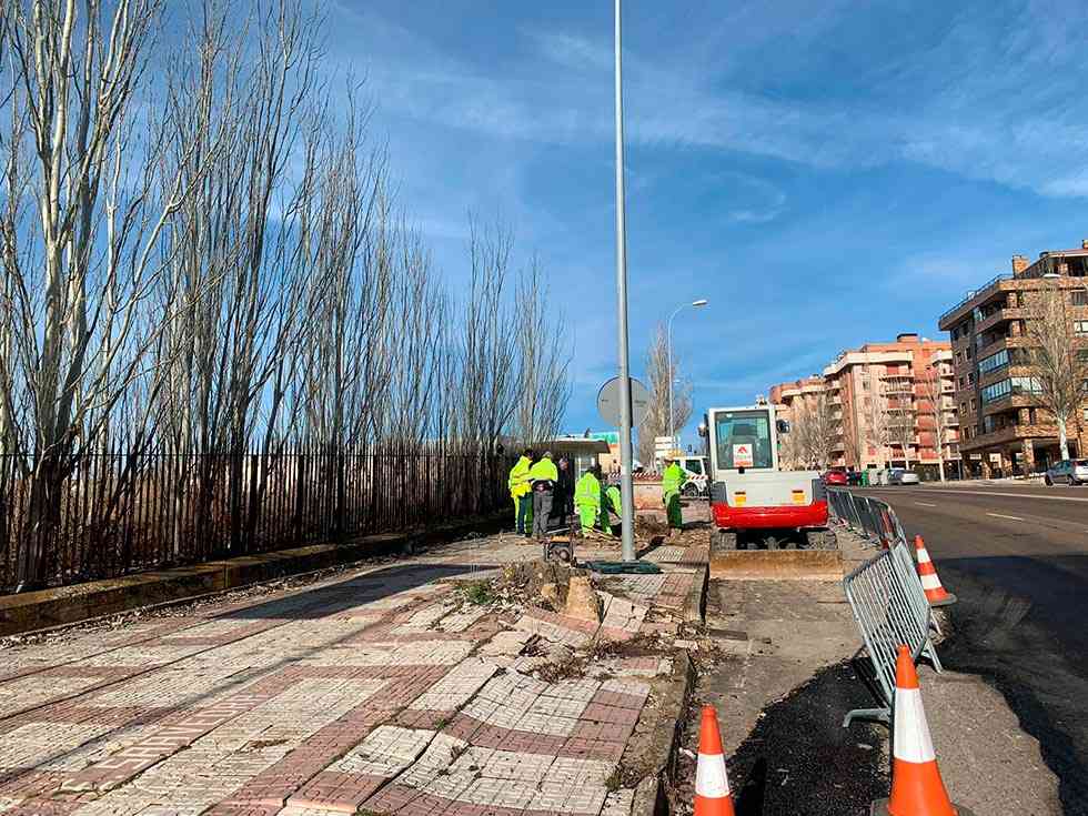 Arreglo de la acera de la travesía de Eduardo Saavedra Arreglo de la acera de la travesía de Eduardo Saavedra