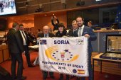 Soria recibe en Bruselas su sello de Ciudad Europea del Deporte Soria recibe en Bruselas su sello de Ciudad Europea del Deporte
