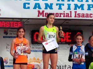 Isabel Calonge, tercera en el Cross de Cantimpalos Isabel Calonge, tercera en el Cross de Cantimpalos