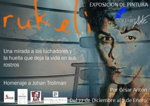 César Antón homenajea en una muestra al boxeador Rukeli César Antón homenajea en una muestra al boxeador Rukeli