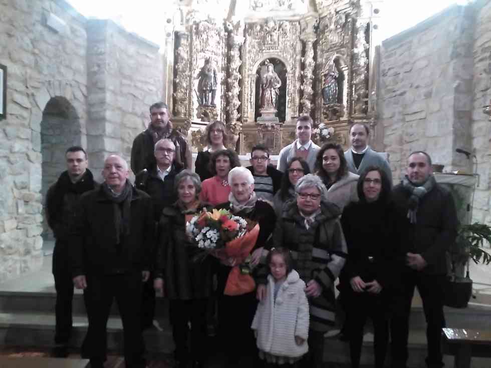 Añavieja homenajea a la centenaria Concha Lasanta Añavieja homenajea a la centenaria Concha Lasanta