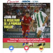 Gana dos entradas para ver el Numancia-Córdoba Gana dos entradas para ver el Numancia-Córdoba