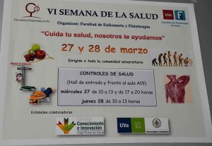 Enfermería y Fisioterapia organizan la Semana de la Salud Enfermería y Fisioterapia organizan la Semana de la Salud