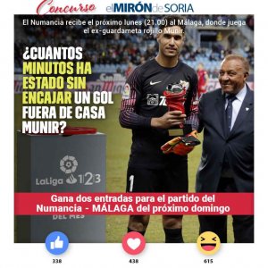 Gana dos entradas para ver el Numancia-Málaga Gana dos entradas para ver el Numancia-Málaga