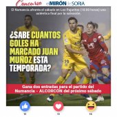 Gana dos entradas para ver el Numancia-Alcorcón Gana dos entradas para ver el Numancia-Alcorcón