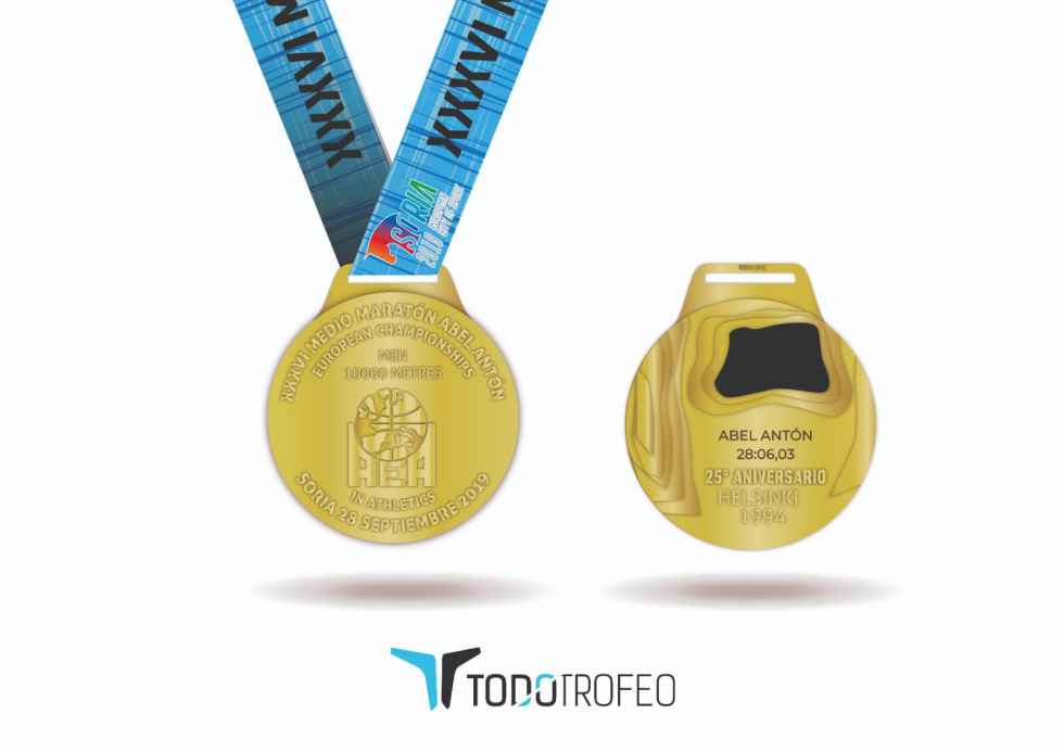 Una medalla especial para la media maratón Abel Antón Una medalla especial para la media maratón Abel Antón