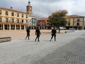 El RING1 se despliega en Almazán en acciones de presencia El RING1 se despliega en Almazán en acciones de presencia