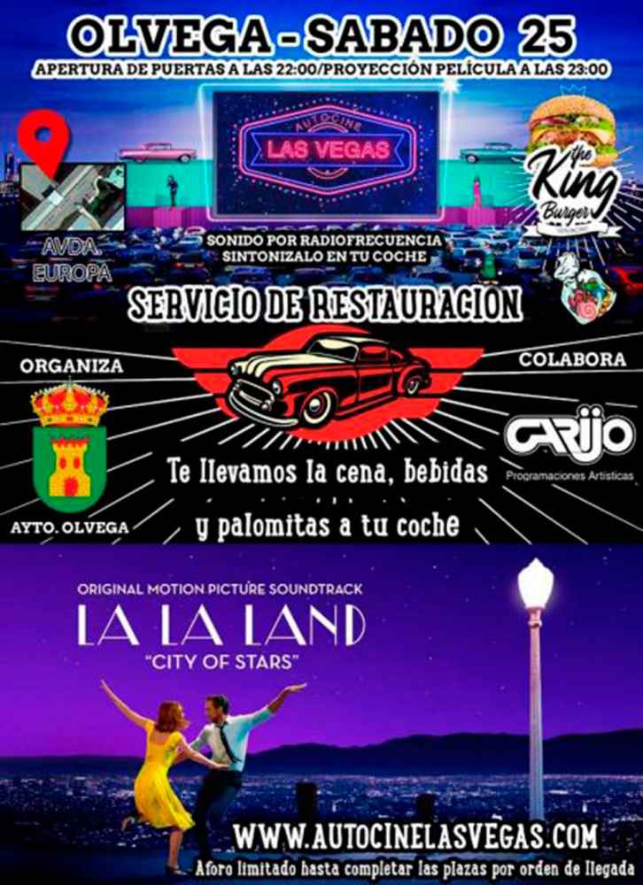 Ólvega programa autocine con "La La Land" Ólvega programa autocine con "La La Land"
