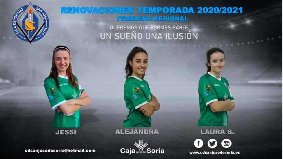 Dos refuerzos para el equipo femenino del C.D. San José Dos refuerzos para el equipo femenino del C.D. San José