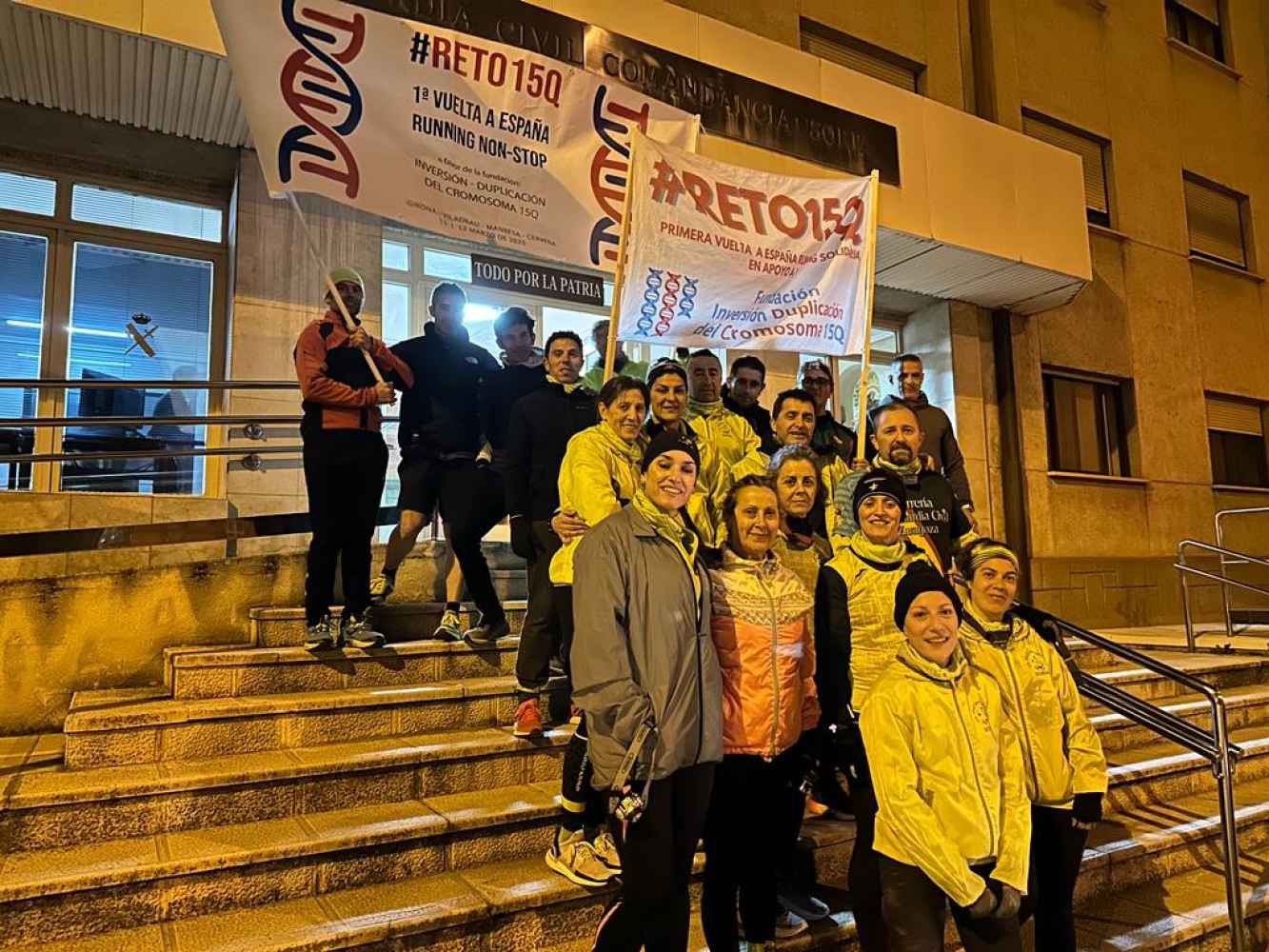 Atletas solidarios con el reto 15Q