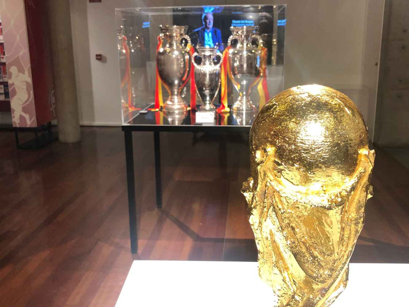 Los trofeos de la selección española, en Soria