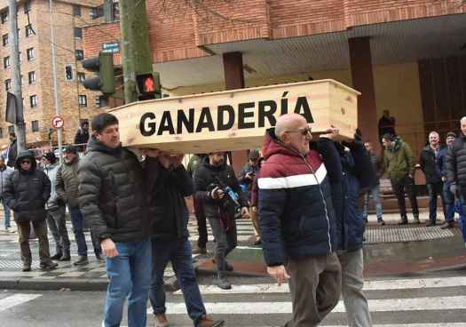 El campo soriano se manifiesta contra el tratado de Mercosur