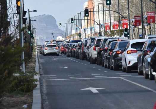 Manifestación en Soria contra la Zona de Bajas Emisiones