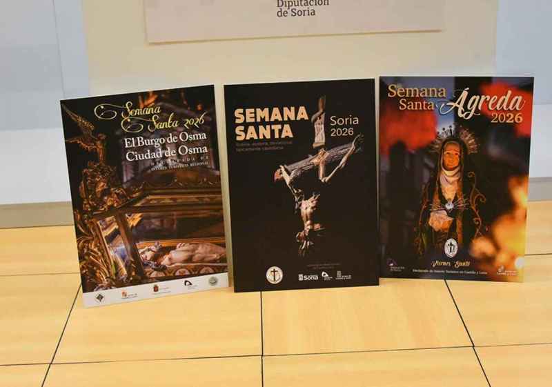 Diputación presenta carteles de Semana Santa de El Burgo de Osma, Ágreda y Soria