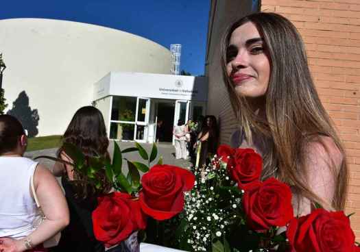 Graduación de XIV promoción del grado en Educación Primaria, en Campus de Soria