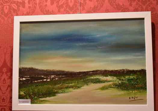 Exposición de pinturas de Angelines Reglero en el Casino de Soria